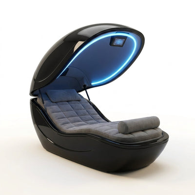 Sleep Pod Designed for Deep Recovery, Enclosed Capsule, Ambient Lighting, Touchscreen Control