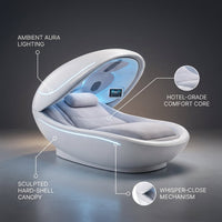 SomnaVault Aura Sleep Pod — infographic