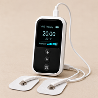 Vagus Nerve Stimulator Designed for Home Therapy, Handheld Controller, Ergonomic Neckband, Adhesive Electrodes